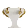 Boucles d'oreilles d'occasion  or 750 2 tons