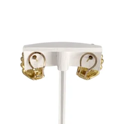 Boucles d'oreilles d'occasion or 750 jaune