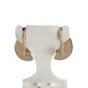 Boucles d'oreilles d'occasion or 750 jaune camee