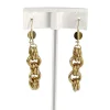 Boucles d'oreilles d'occasion or 750 jaune