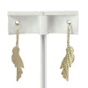 Boucles d'oreilles d'occasion or 750 jaune