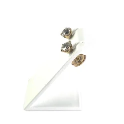 Boucles d'oreilles d'occasion or 750 jaune diamant