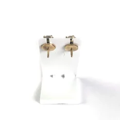 Boucles d'oreilles d'occasion or 750 jaune diamant