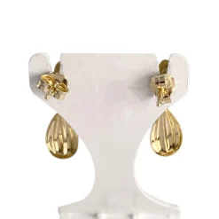 Boucles d'oreilles d'occasion or 750 jaune