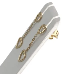 Boucles d'oreilles d'occasion or 750 jaune coeur