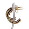 Boucles d'oreilles d'occasion or 585 jaune améthystes