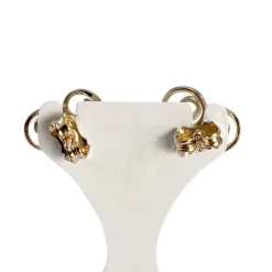 Boucles d'oreilles d'occasion or 750 jaune