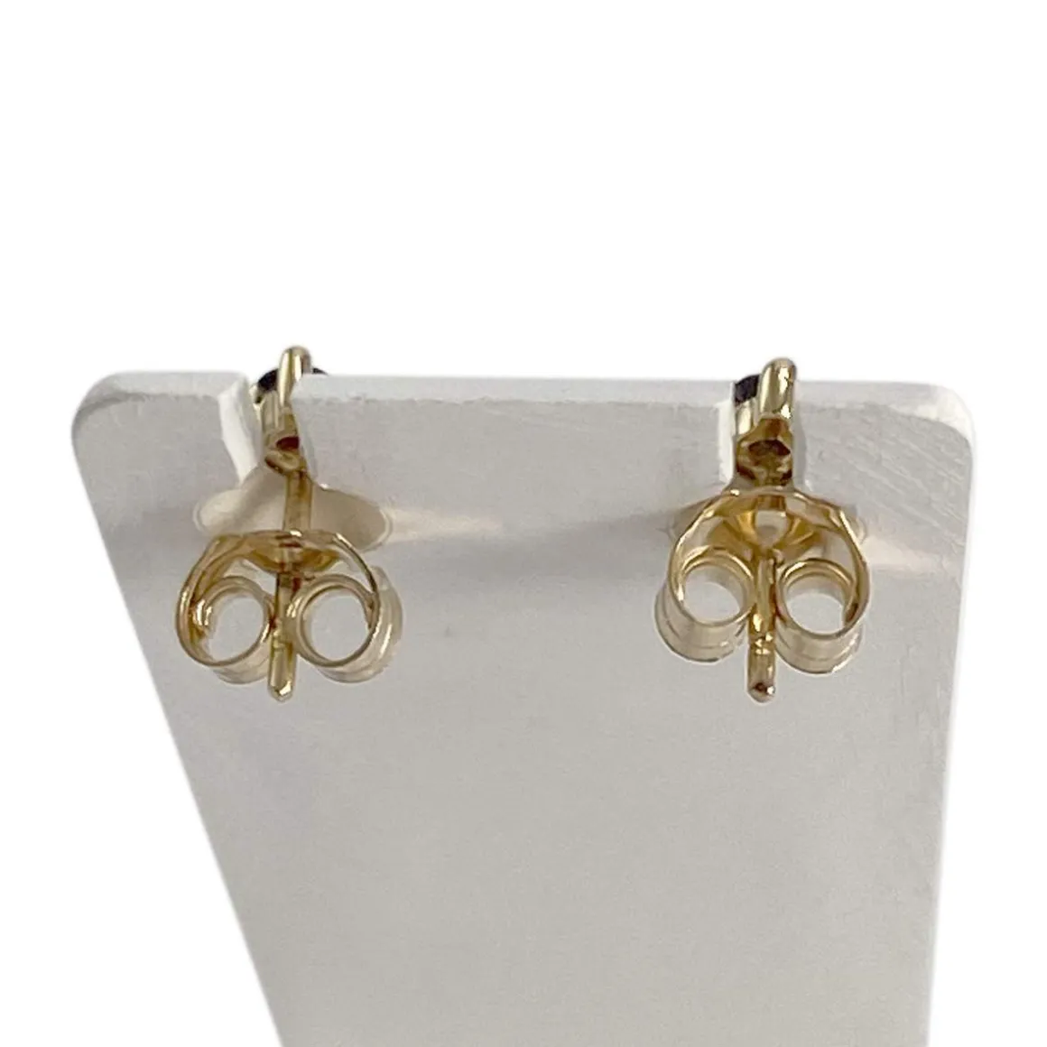 Boucles d'oreilles d'occasion or 750 jaune saphirs