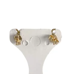Boucles d'oreilles d'occasion or 750 jaune fleur