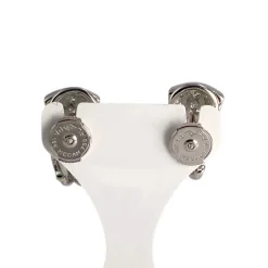 Boucles d'oreilles d'occasion or 750 blanc diamants