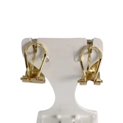 Boucles d'oreilles d'occasion or 750 2 tons diamant