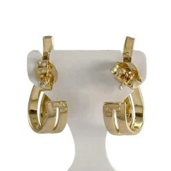 Boucles d'oreilles d'occasion 2 ors 750 diamants