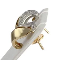 Boucles d'oreilles d'occasion  2 ors 750 diamants