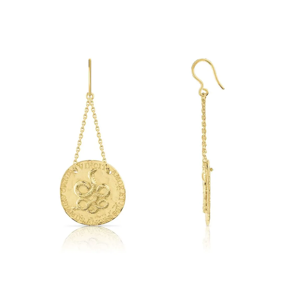 Boucles d'oreilles dorées