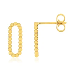 Boucles d'oreilles or 375 jaune