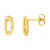 Boucles d'oreilles or 375 jaune diamants