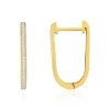 Boucles d'oreilles or 375 jaune diamants