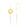 Boucles d'oreilles or jaune 375 effet ciselé