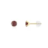 Boucles d'oreilles or 375 jaune grenats