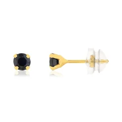 Boucles d'oreilles or jaune 375 saphirs