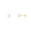 Boucles d'oreilles or 375 perles de culture de chine