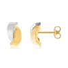 Boucles d'oreilles or 375 2 tons