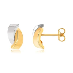 Boucles d'oreilles or 375 2 tons