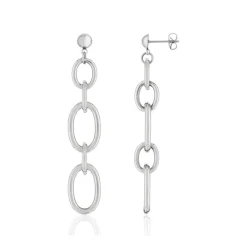 Boucles d'oreilles pendants acier