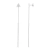 Boucles d'oreilles pendants argent 925 zirconias