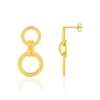 Boucles d'oreilles plaqué or