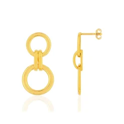 Boucles d'oreilles plaqué or