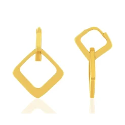 Boucles d'oreilles plaqué or pendants