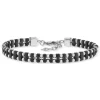 Bracelet acier bicolore 22 cm