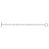 Bracelet acier 18,5 cm