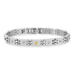 Bracelet acier 21 cm vis