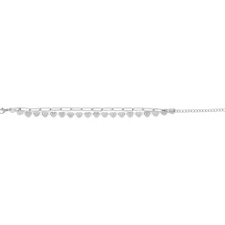 Bracelet acier coeur 22 cm