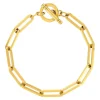 Bracelet acier jaune 19,5 cm
