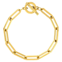 Bracelet acier jaune 19,5 cm