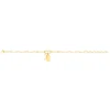 Bracelet acier jaune 21,5 cm
