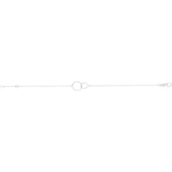 Bracelet argent 925 anneaux entrelacés 18 cm