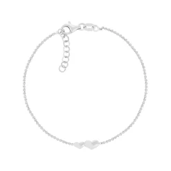 Bracelet argent 925 coeurs