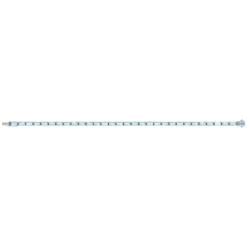Bracelet argent 925 cristal bleu 18 cm