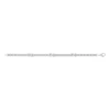 Bracelet argent 925 croix zirconias 19 cm.