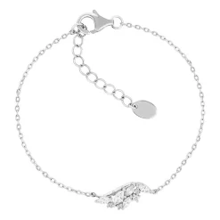 Bracelet argent 925 et zirconias 19cm