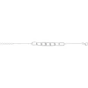 Bracelet argent 925 et zirconias 19cm