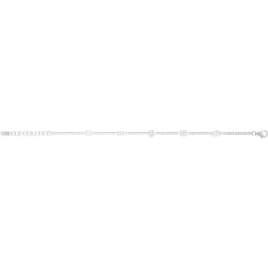 Bracelet argent 925 et zirconias 19cm