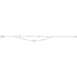 Bracelet argent 925 et zirconias 19cm