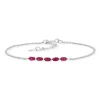 Bracelet argent 925 et zirconias 19cm