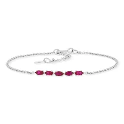 Bracelet argent 925 et zirconias 19cm