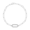Bracelet argent 925 et zirconias 18.5cm